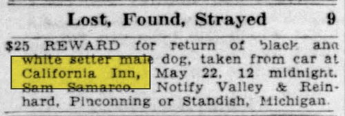 California Inn - May 30 1936 Article